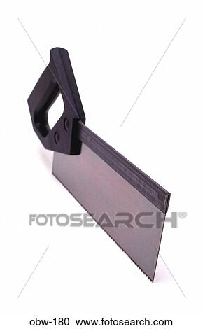 Stock Image - Oblique View of Tenon Saw. Fotosearch