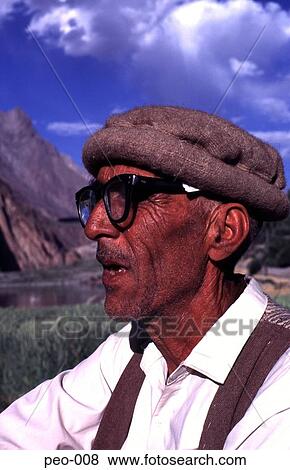 Stock Photo - Old Farmer with Glasses. Fotosearch