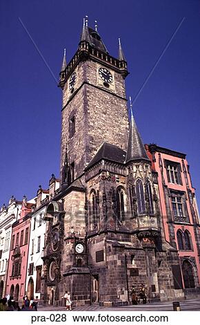 Old Town Hall on Corner of Old Town Square Prague View Large Photo Image Stock Photo - Old Town Hall on Corner of Old Town Square Prague. Fotosearch
