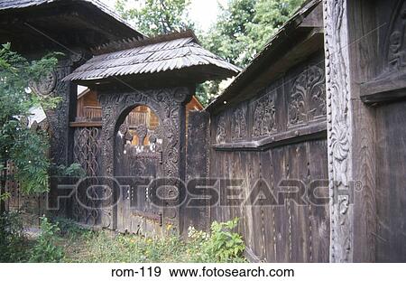 Old Wooden Building Muzel Satuli Romania View Large Photo Image Stock Photo - Old Wooden Building Muzel Satuli Romania. Fotosearch