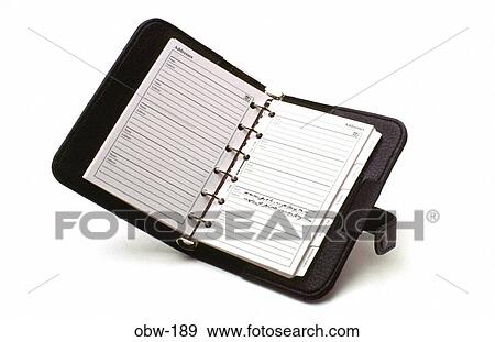 Open Personal Organiser View Large Photo Image Stock Photo - Open Personal Organiser. Fotosearch