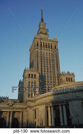 Palace of Culture and Science Warsaw Poland View Large Photo Image Stock Image - Palace of Culture and Science Warsaw Poland. Fotosearch