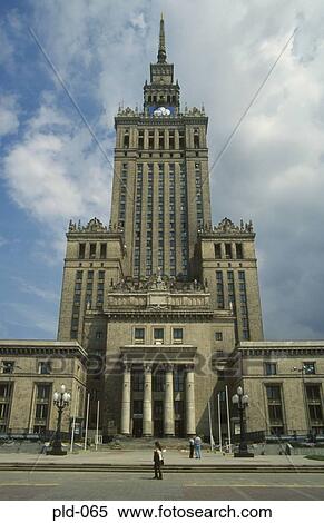 Palace of Culture and Science Warsaw Poland View Large Photo Image Stock Photography - Palace of Culture and Science Warsaw Poland. Fotosearch