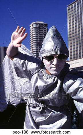 Performer in Silver Costume and Makeup View Large Photo Image Stock Photograph - Performer in Silver Costume and Makeup. Fotosearch