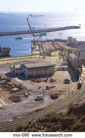 Stock Image - Phosphates Port Safi Morocco. Fotosearch