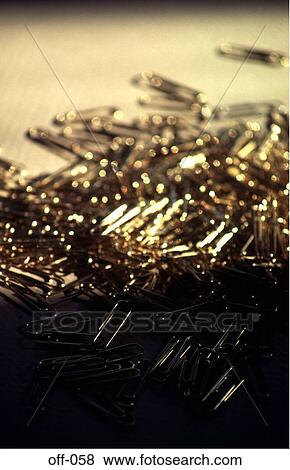 Pile of Gold Paperclips View Large Photo Image Stock Photo - Pile of Gold Paperclips. Fotosearch