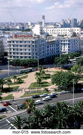Place de Nations Unies Casablanca Morocco View Large Photo Image Stock Photography - Place de Nations Unies Casablanca Morocco. Fotosearch