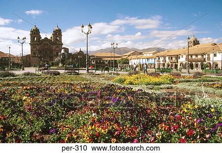 Plaza de Amas Cuzco Peru View Large Photo Image Stock Image - Plaza de Amas Cuzco Peru. Fotosearch
