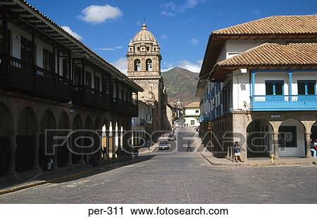 Plaza de Amas Cuzco Peru View Large Photo Image Stock Image - Plaza de Amas Cuzco Peru. Fotosearch