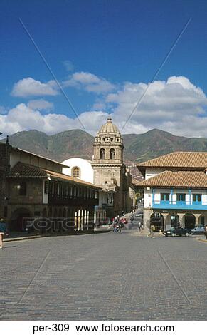 Stock Photo - Plaza de Amas Cuzco Peru. Fotosearch