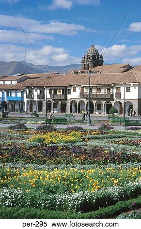 Plaza de Amas Cuzco Peru View Large Photo Image Stock Photography - Plaza de Amas Cuzco Peru. Fotosearch