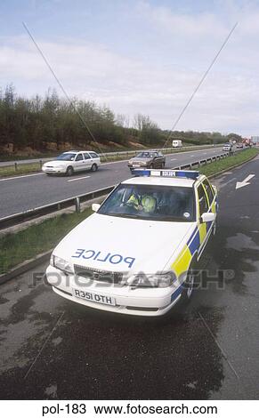Police Patrol Car UK View Large Photo Image Stock Image - Police Patrol Car UK. Fotosearch