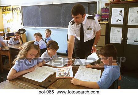 Policeman Talking to Children in Class View Large Photo Image Stock Photography - Policeman Talking to Children in Class. Fotosearch