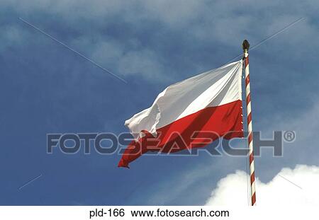 Polish Flag Warsaw Poland View Large Photo Image Stock Photograph - Polish Flag Warsaw Poland. Fotosearch