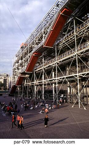 Pompidou Centre Paris France View Large Photo Image Stock Photo - Pompidou Centre Paris France. Fotosearch