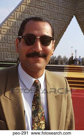 Stock Image - Portrait of Egyptian Businessman. Fotosearch
