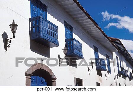 Range of Colonial Style Buildings Cuzco Peru View Large Photo Image Stock Image - Range of Colonial Style Buildings Cuzco Peru. Fotosearch