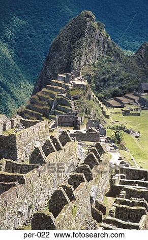 Range of Ruined Buildings Machu Picchu Peru View Large Photo Image Stock Image - Range of Ruined Buildings Machu Picchu Peru. Fotosearch