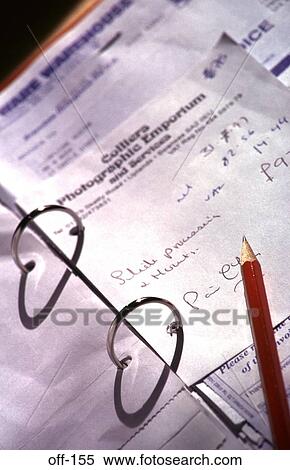 Receipt in a File View Large Photo Image Stock Photography - Receipt in a File. Fotosearch