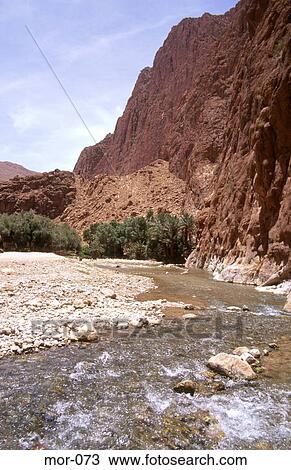 River Running Past Cliffs Todra Gorge Morocco View Large Photo Image Stock Image - River Running Past Cliffs Todra Gorge Morocco. Fotosearch