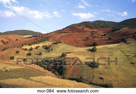 Picture - Rolling Foothills of Atlas Mountains Morocco. Fotosearch