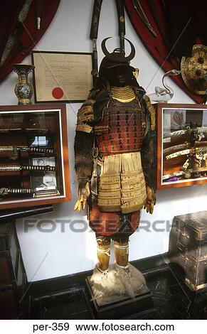 Stock Photo - Samurai Armour Museo de Oro del Peru Lima. Fotosearch