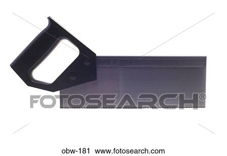 Stock Image - Side View of Tenon Saw. Fotosearch