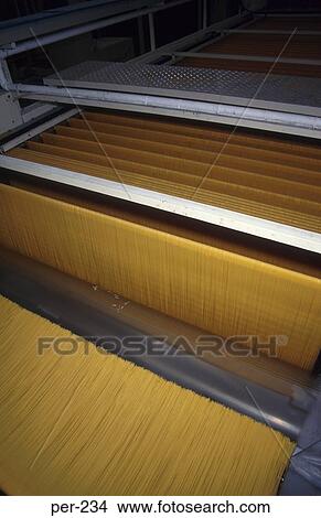 Picture - Spaghetti Manufacturing Lima Peru. Fotosearch