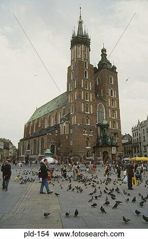 St Mary’s Church Krakow Poland View Large Photo Image Picture - St Mary’s Church Krakow Poland. Fotosearch