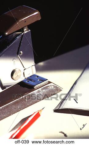 Stapler and other Office Equipment View Large Photo Image Stock Photo - Stapler and other Office Equipment. Fotosearch