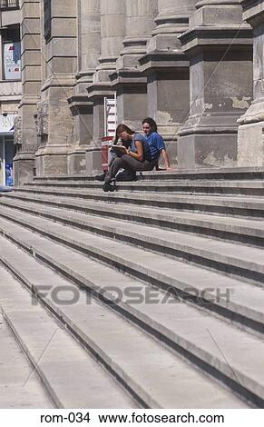 Steps to the Museum of History Bucharest Romania View Large Photo Image Picture - Steps to the Museum of History Bucharest Romania. Fotosearch