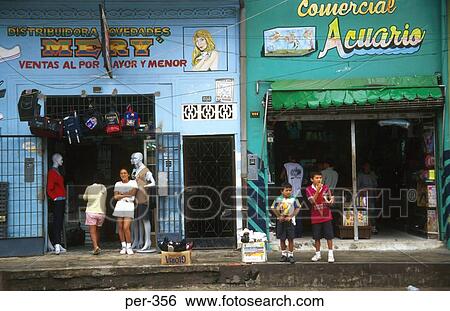 Store Fronts Iquitos Amazon Peru View Large Photo Image Stock Photograph - Store Fronts Iquitos Amazon Peru. Fotosearch
