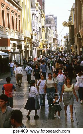 Street Scene Camana Lima Peru View Large Photo Image Stock Photo - Street Scene Camana Lima Peru. Fotosearch
