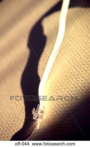 Telephone Lead on Cloth Background View Large Photo Image Picture - Telephone Lead on Cloth Background. Fotosearch