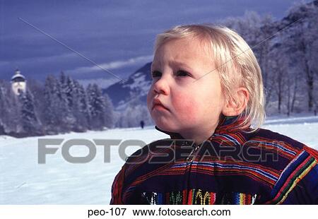 Toddler Looking Up Austria View Large Photo Image Stock Photo - Toddler Looking Up Austria. Fotosearch