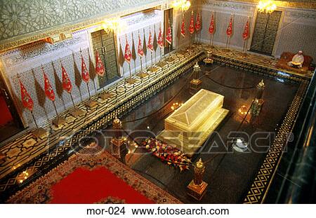 Tomb in Mausoleum of Mohammed V Morocco View Large Photo Image Picture - Tomb in Mausoleum of Mohammed V Morocco. Fotosearch