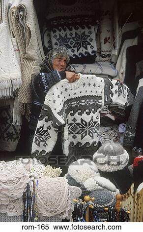 Stock Photography - Traditional Knitwear Bran Romania. Fotosearch