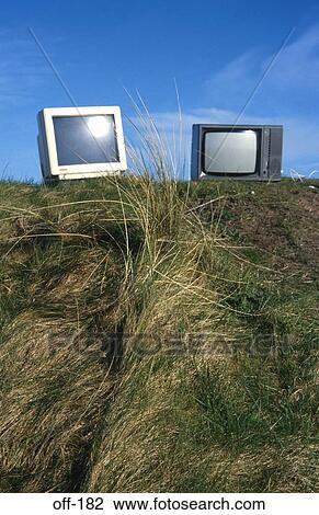 Two Monitors on Grass Bank View Large Photo Image Stock Image - Two Monitors on Grass Bank. Fotosearch