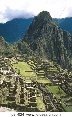 View Across Inca Town of Machu Picchu Peru View Large Photo Image Picture - View Across Inca Town of Machu Picchu Peru. Fotosearch