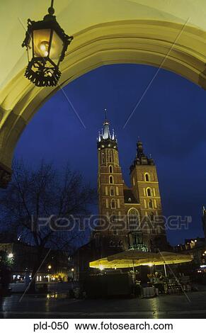 View across Market Square of St. Mary's Church Rynek Glowny Krakow Poland View Large Photo Image Stock Image - View across Market Square of St. Mary's Church Rynek Glowny Krakow Poland. Fotosearch