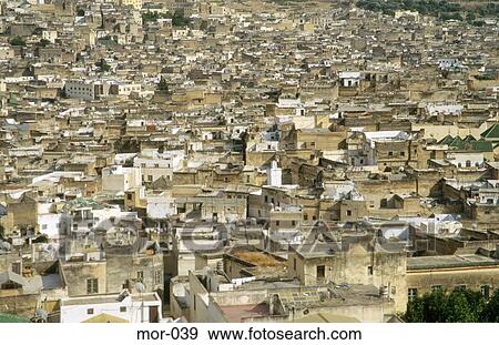 View Across Residential Area Fes Morocco View Large Photo Image Stock Photo - View Across Residential Area Fes Morocco. Fotosearch