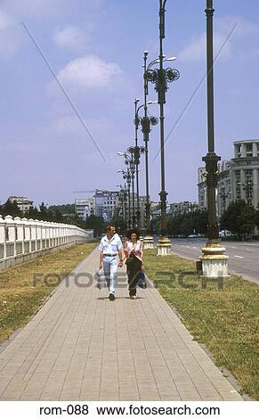 Stock Photo - View along Boulevard Libertatii Romania. Fotosearch