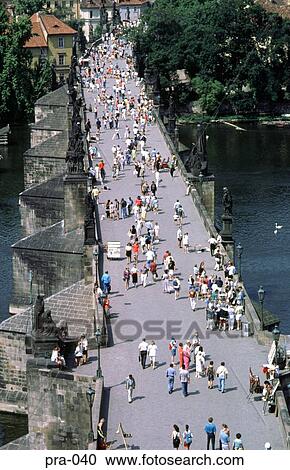 View Down Karluv Most (Charles Bridge) Prague View Large Photo Image Stock Image - View Down Karluv Most (Charles Bridge) Prague. Fotosearch
