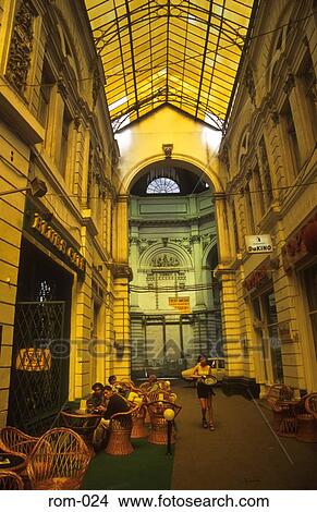 View of Covered Shopping Arcade Bucharest Romania View Large Photo Image Picture - View of Covered Shopping Arcade Bucharest Romania. Fotosearch