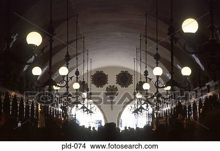View of Lights in the Cloth Hall Rynek Glowny Krakow Poland View Large Photo Image Picture - View of Lights in the Cloth Hall Rynek Glowny Krakow Poland. Fotosearch