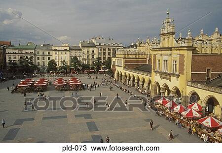 View of Market Square Rynek Glowny Krakow Poland View Large Photo Image Stock Image - View of Market Square Rynek Glowny Krakow Poland. Fotosearch
