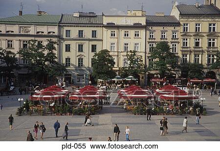 View of Market Square Rynek Glowny Krakow Poland View Large Photo Image Stock Photography - View of Market Square Rynek Glowny Krakow Poland. Fotosearch