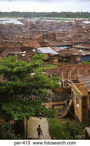 View of Puerto Belen Iquitos Peru View Large Photo Image Stock Image - View of Puerto Belen Iquitos Peru. Fotosearch