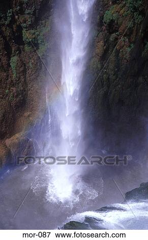 Waterfall at Cascaades d'Ouzoud Morocco View Large Photo Image Stock Photo - Waterfall at Cascaades d'Ouzoud Morocco. Fotosearch