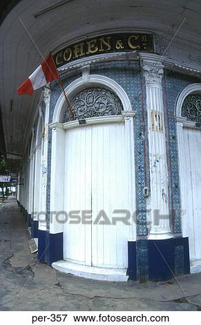 Stock Photo - White Doorway Iquitos Amazon Peru. Fotosearch
